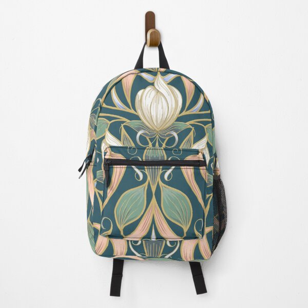 Item preview, Serene Blossom Art Nouveau Pattern | Soft Teal Green designed and sold by L Diane Johnson.
