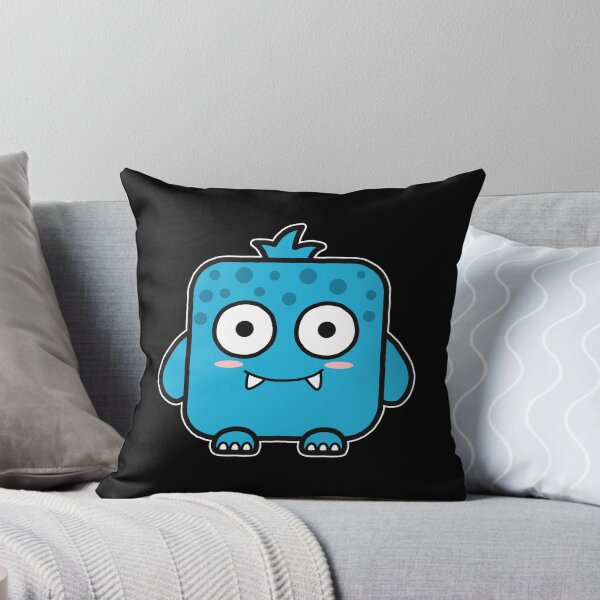 Item preview, Kawaii Blue Square Monster designed and sold by Luan Huynh.