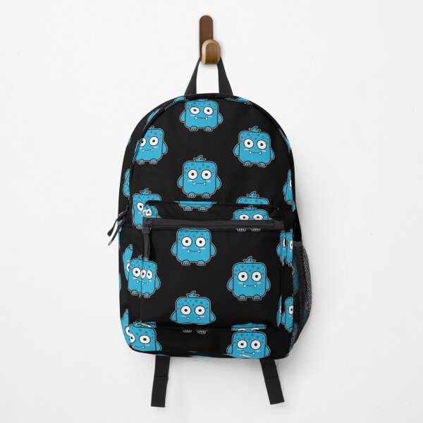 Item preview, Kawaii Blue Square Monster designed and sold by Luan Huynh.