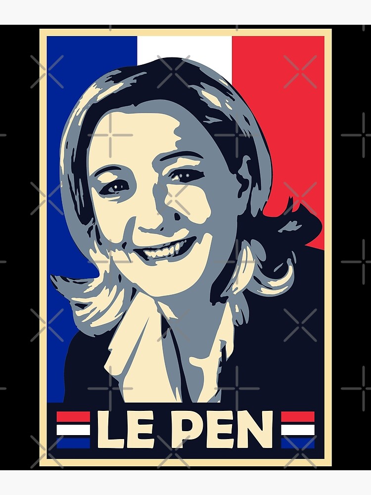 Disover Marine Le Pen France President National Rally Front Politician Gift Premium Matte Vertical Poster