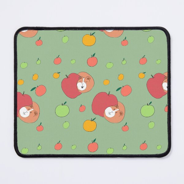 Guinea Pig Apple Pattern Mouse Pad