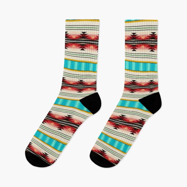 Item preview, southwest stripe with satins in turquoise  designed and sold by michaelpopov.