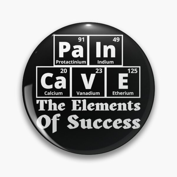 Item preview, Pain Cave Periodic Table - The Elements Of Success designed and sold by Sonatablue.
