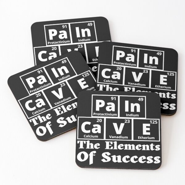 Item preview, Pain Cave Periodic Table - The Elements Of Success designed and sold by Sonatablue.