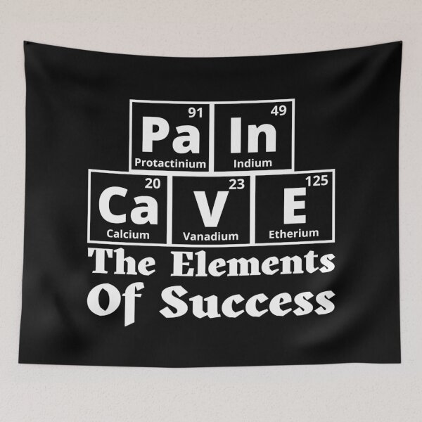 Item preview, Pain Cave Periodic Table - The Elements Of Success designed and sold by Sonatablue.
