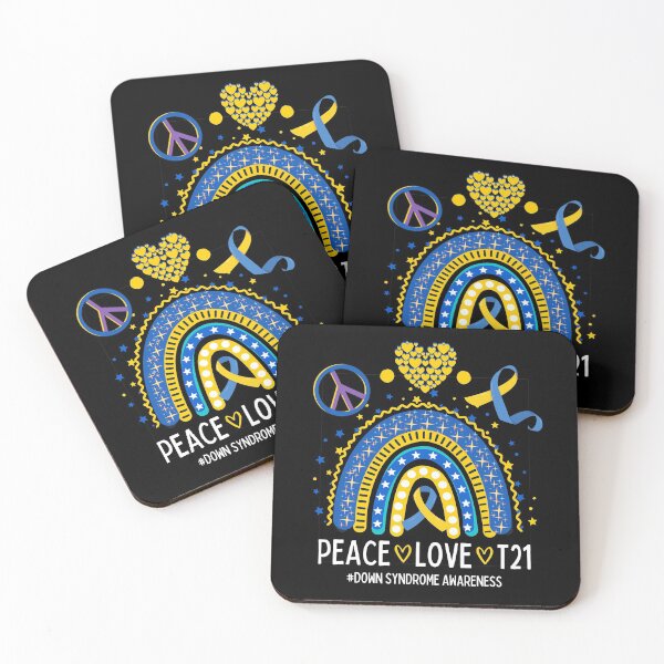 Item preview, Peace Love T21 (Down Syndrome Awareness) designed and sold by i-longmanshop.
