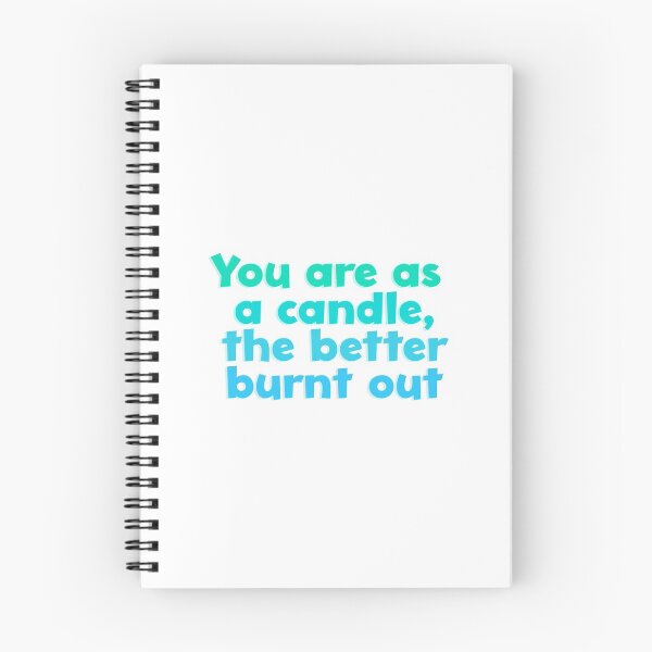 Item preview, Shakespeare Quote: You are as a candle, the better burnt out designed and sold by rissidesigns.