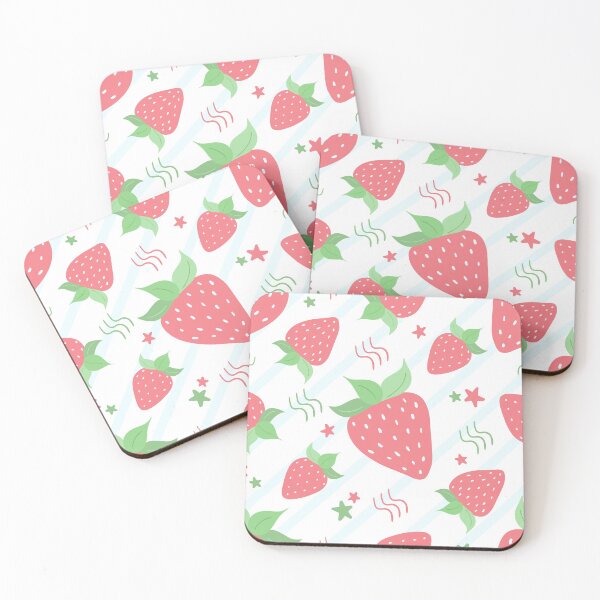 Item preview, Strawberry illustration seamless pattern doodle designed and sold by AnnySketches.