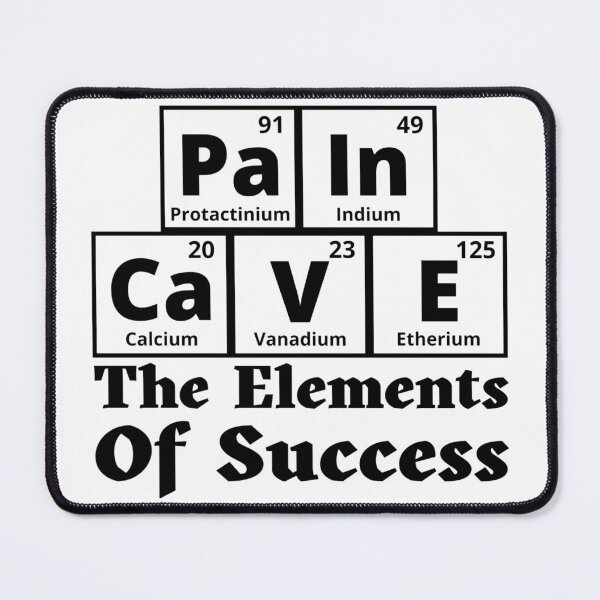 Item preview, Pain Cave Periodic Table - The Element Of Success designed and sold by Sonatablue.