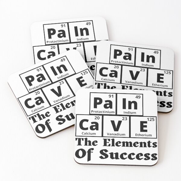 Item preview, Pain Cave Periodic Table - The Element Of Success designed and sold by Sonatablue.