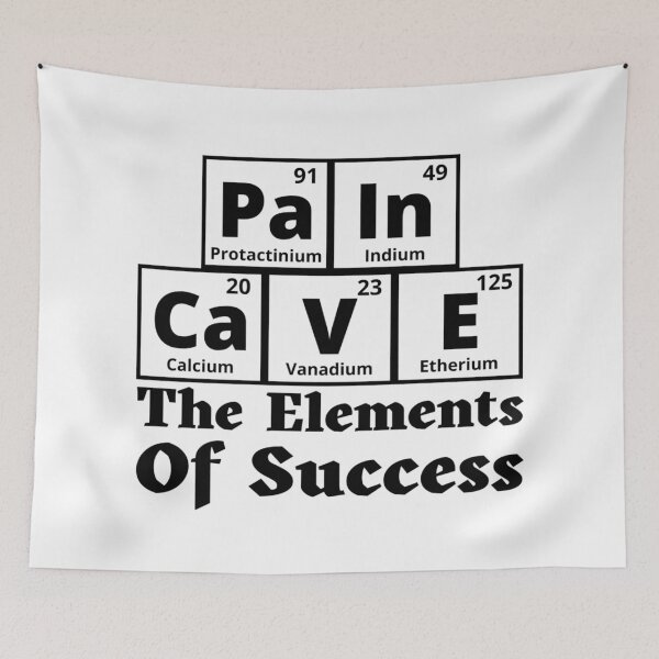 Item preview, Pain Cave Periodic Table - The Element Of Success designed and sold by Sonatablue.