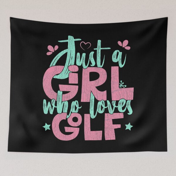 Item preview, Just A Girl Who Loves Golf Gift print designed and sold by theodoros20.