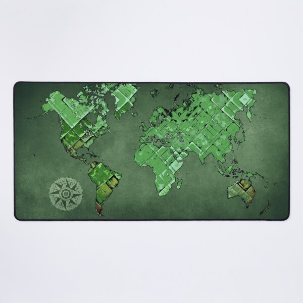 Item preview, world map art green #map #worldmap designed and sold by JBJart.