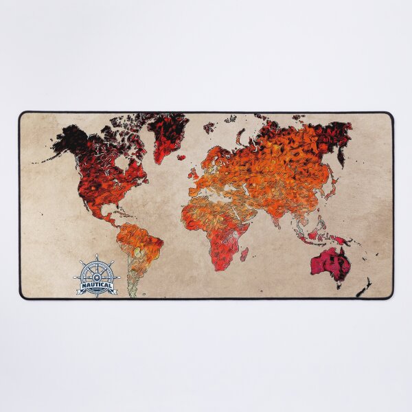 Item preview, World map art red #map #worldmap designed and sold by JBJart.