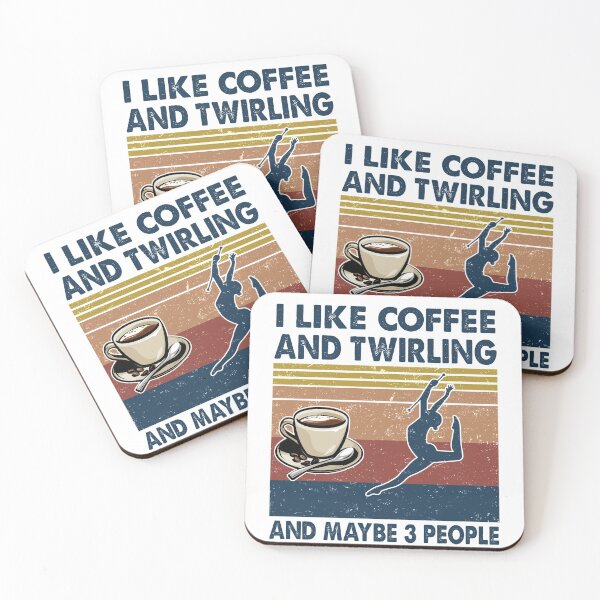 Item preview, Me gusta el café y Twirling y tal vez 3 personas. designed and sold by tuyetnhung98.