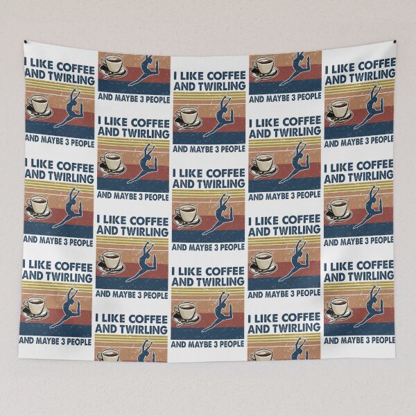 Aperçu de l'œuvre J'aime le café et le Twirling et peut-être 3 personnes créée et vendue par tuyetnhung98.