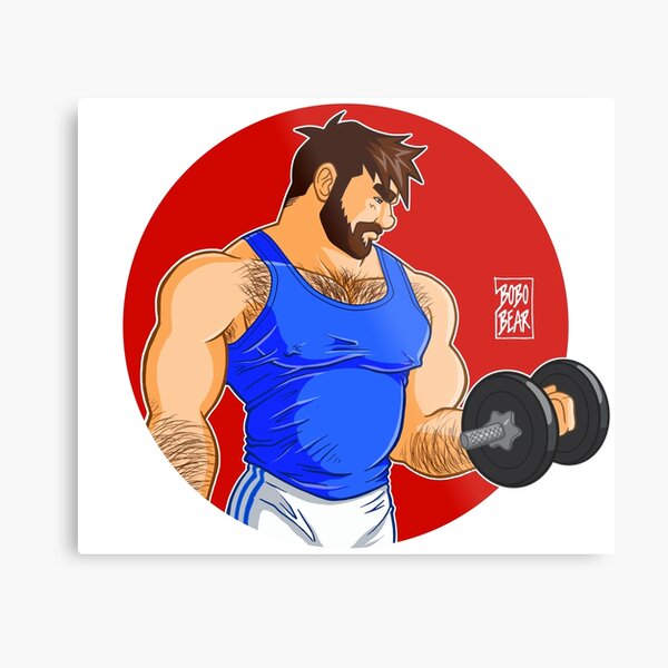 ADAM LIKES WORKINGOUT Metal Print