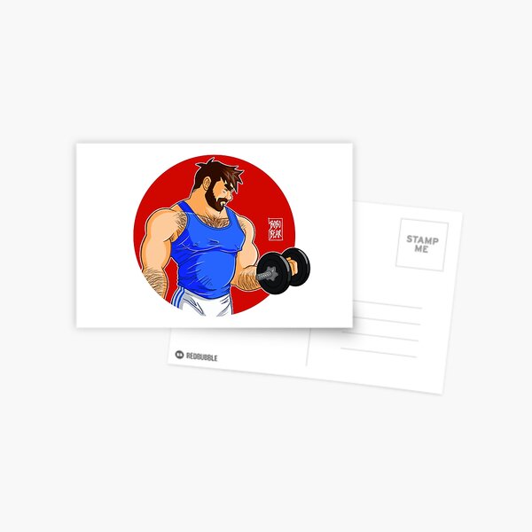 ADAM LIKES WORKINGOUT Postcard