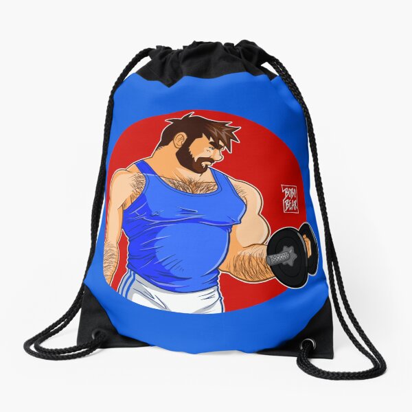 ADAM LIKES WORKINGOUT Drawstring Bag