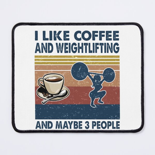 Item preview, I like coffee and Weightlifting and maybe 3 people designed and sold by tuyetnhung98.