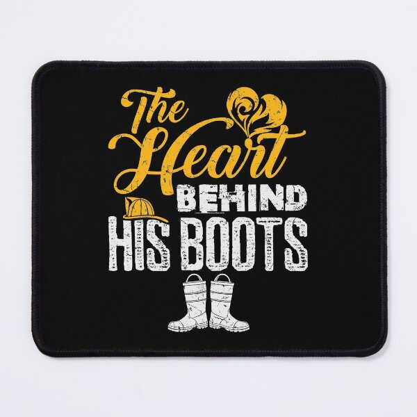 Item preview, Firefighter Wife the Heart Behind His Boots designed and sold by jaygo.