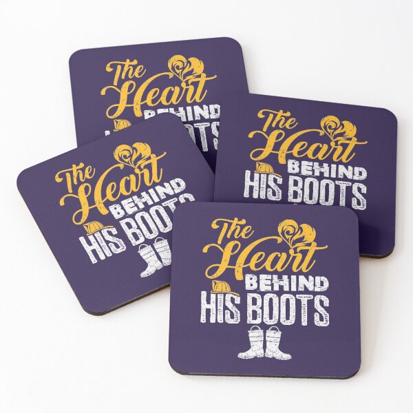 Item preview, Firefighter Wife the Heart Behind His Boots designed and sold by jaygo.