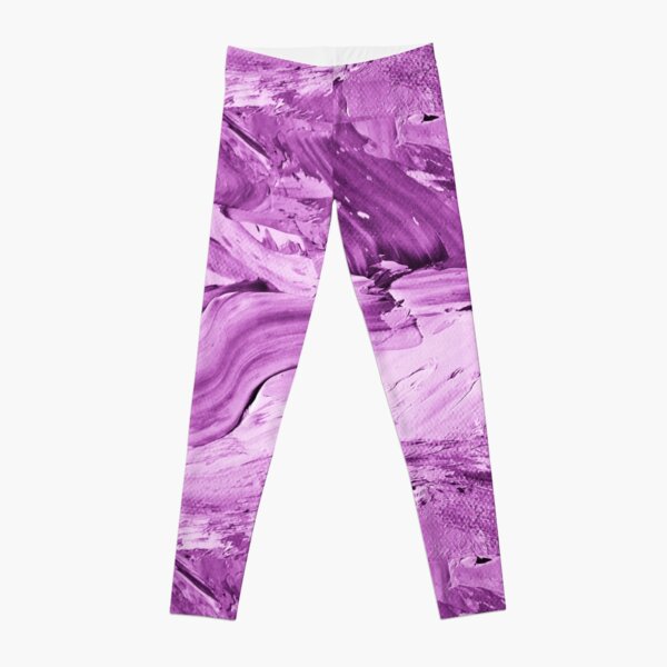 Purple Impasto Leggings