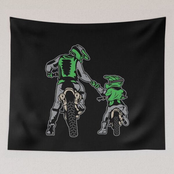Item preview, Motocross father & son motorcyclist gift motorcycle designed and sold by Lenny Stahl.