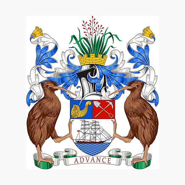 "Auckland Coat of arms, New Zealand" Photographic Print by Tonbbo Redbubble