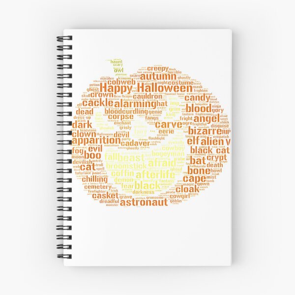 Item preview, Halloween Word Cloud T-shirt in Pumpkin Shape designed and sold by AltenburMaritza.