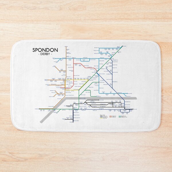 Aperçu de l'œuvre Plan du métro de Spondon créée et vendue par SpondonOnline.