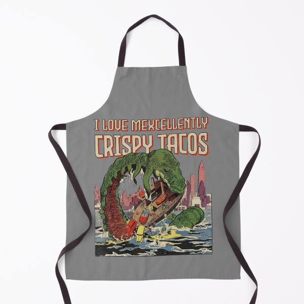 Item preview, Vintage Mexican Tacos Sea Monster Retro Ship Wreckage Horror Poster Gift designed and sold by TheAplus.
