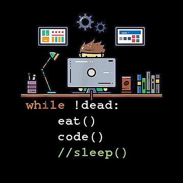Artwork thumbnail, Computercience Python Programmer Eat Codeleep by MivaanshiAhe