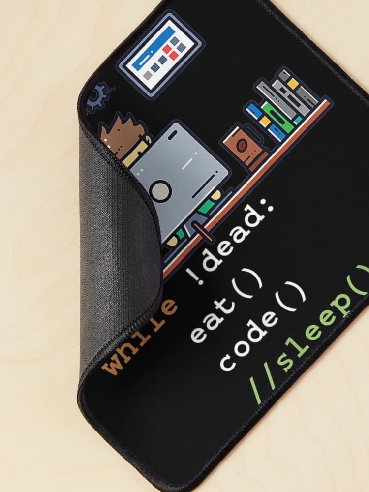 Thumbnail 2 of 5, Mouse Pad, Computercience Python Programmer Eat Codeleep designed and sold by MivaanshiAhe.
