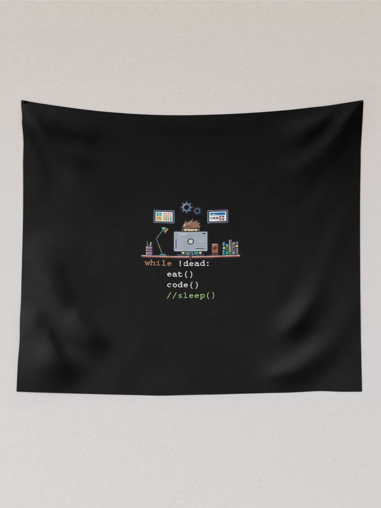 Thumbnail 2 of 3, Tapestry, Computercience Python Programmer Eat Codeleep designed and sold by MivaanshiAhe.