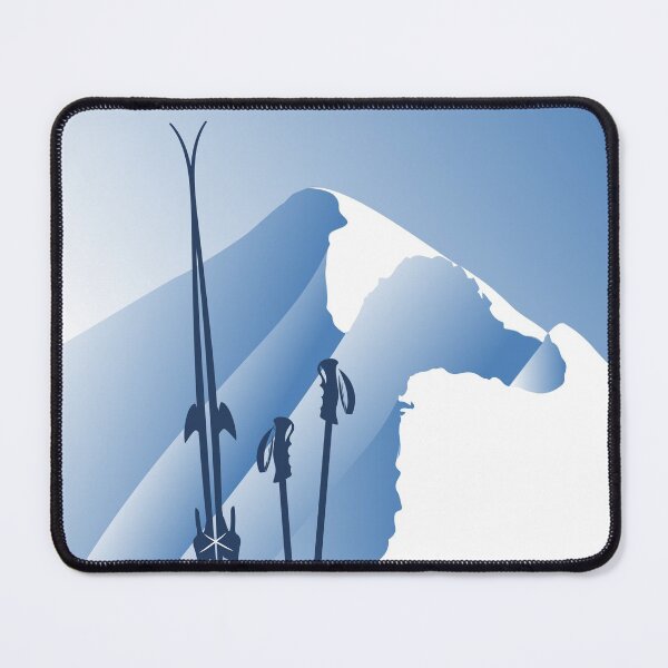 Item preview, Alps poster off piste powder ski by leewarddesign designed and sold by leewarddesign.