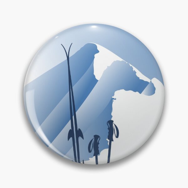 Item preview, Alps poster off piste powder ski by leewarddesign designed and sold by leewarddesign.