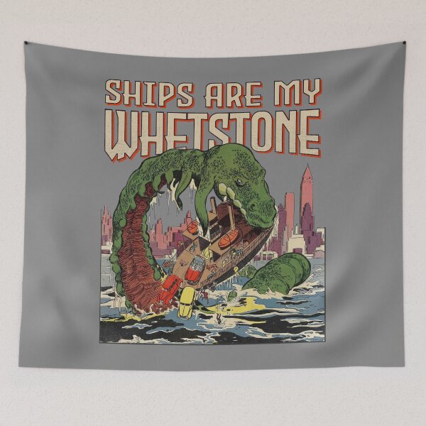 Item preview, Vintage Whetstone Sea Monster Retro Ferry Wreckage Horror Poster Gift designed and sold by TheAplus.