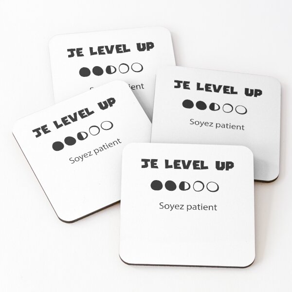 Aperçu de l'œuvre Je level up humoristique créée et vendue par Catcrea.