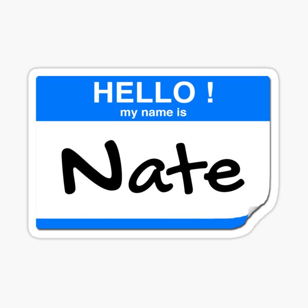  Hello My Name Is Gigachad Name Tag Sticker Funny Meme Zip  Hoodie : Clothing, Shoes & Jewelry