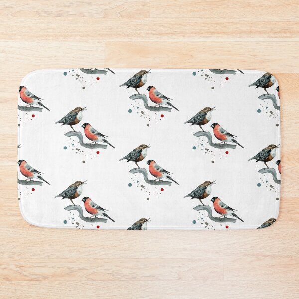 Item preview, European Dipper and Eurasian Bullfinch designed and sold by Marianne Elvan Barfoed.