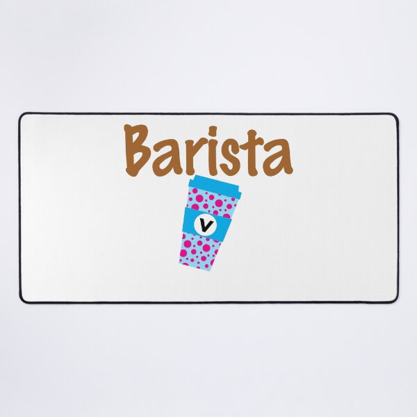 Item preview, World's Okayest Barista Monogram V designed and sold by ZiesMerch.