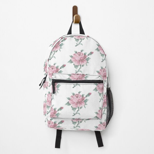 Item preview, Rose blooms in cross stitch embroidery digital illustration by Akbaly designed and sold by Akbaly.