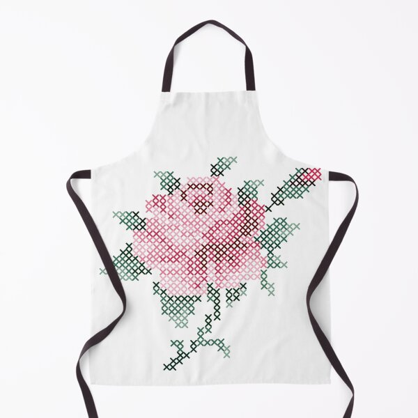 Item preview, Rose blooms in cross stitch embroidery digital illustration by Akbaly designed and sold by Akbaly.