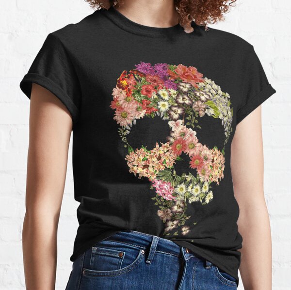 Skull Floral Decay Classic T-Shirt