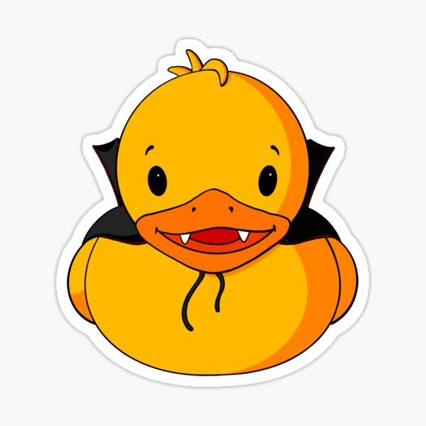 Vampire Rubber Duck Sticker