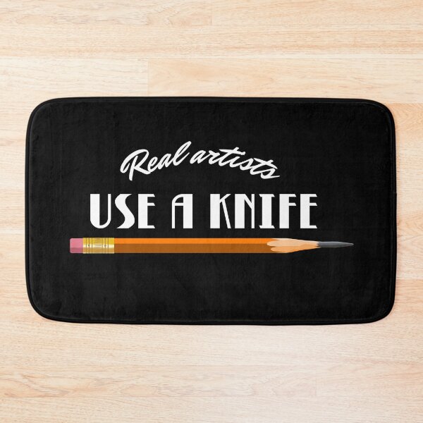 Item preview, Real artists use a knife to sharpen their pencils designed and sold by Oak Croissant.