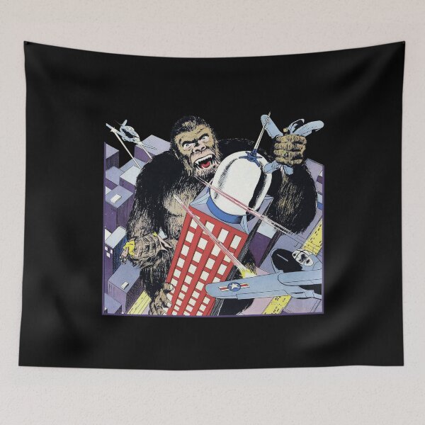 Item preview, Vintage King Ape Retro Skyscraper Kong Horror Poster Gift designed and sold by TheAplus.