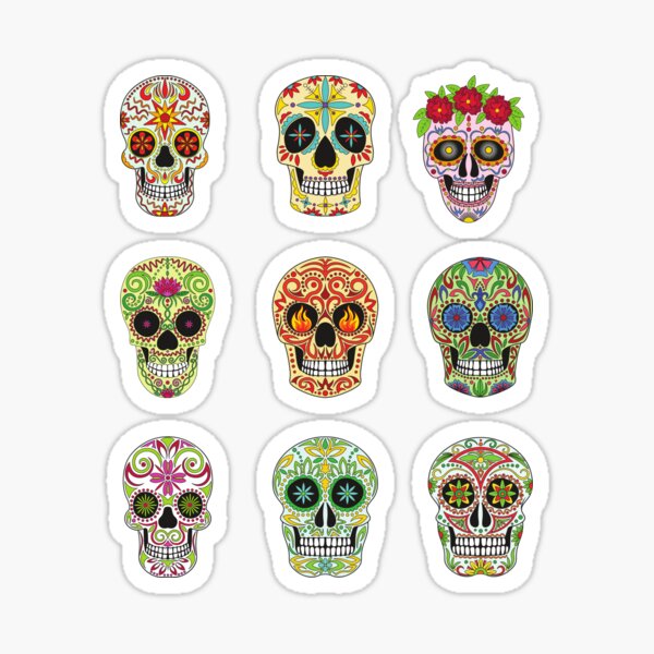 Item preview, Classic Day Of The Dead Mexican Skull Art   designed and sold by WoodburyLake.