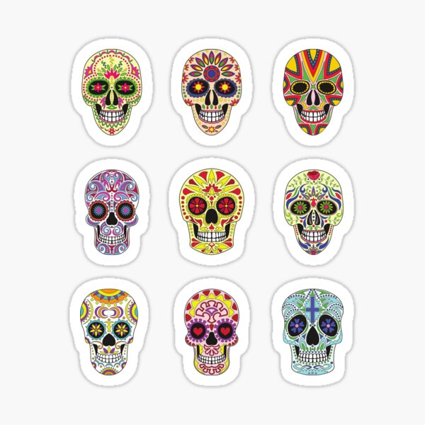 Item preview, Classic Day Of The Dead Mexican Skull Art   designed and sold by WoodburyLake.